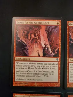 4x Quest for the Goblin Lord Worldwake NM Magic the Gathering Mtg Tcg 4 X4 - Image 2