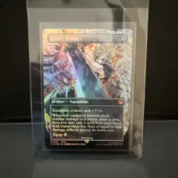 Buster Sword (Borderless) Final Fantasy Holo Foil Rare MTG - Image 1