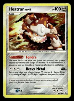 Carte Pokemon Heatran 30/146 Holo - Eveil des Legendes - Diamant et Perle - Image 1