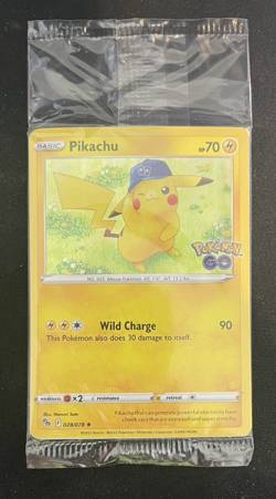 Sealed Pikachu 028/078 Pokemon GO Holo Rare Cello Promo - Image 1