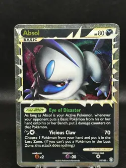 Absol 91/102 Ultra Rare HGSS Triumphant Pokemon TCG MP - Image 1