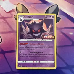 Pokemon TCG Gengar Holo Black Star Promo SWSH241 Stamped Lost Origin - Image 1