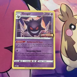 Pokemon TCG Gengar Holo Black Star Promo SWSH241 Stamped Lost Origin - Image 3