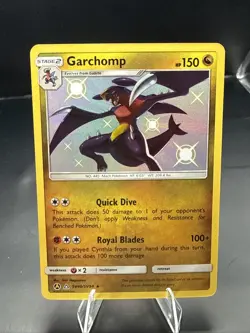 Pokemon Garchomp SV40/SV94 Hidden Fates: Shiny Vault Holo B - Image 1