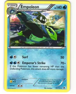 Empoleon Rare Pokemon TCG Legendary Treasures 35/113 LP - Image 1