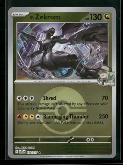 N's Zekrom (Poke Ball) 155/217 Holo ME: Ascended Heroes Pokemon Reverse Holo NM - Image 1