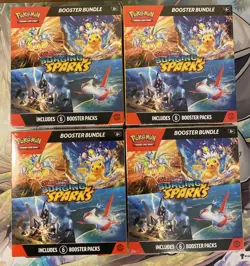 Pokemon TCG Surging Sparks Booster Bundle (LOT OF 4) Brand New/Factory Sealed - Image 1