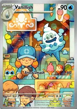 Pokemon TCG Vanillish 190/182 Paradox Rift - Pokemon TCG NM (SKU 1-5) - Image 1