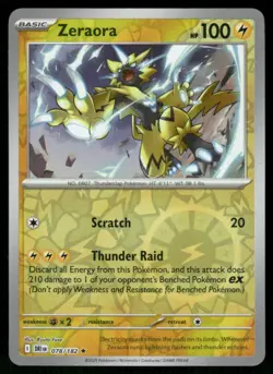 2025 Scarlet & Violet Series - Destined Rivals Zeraora Rare #78 - Image 1