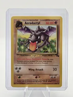 Aerodactyl Pokemon Card TCG 16/62 RARE 1999-2000 Fossil NM/MINT Vintage - Image 1