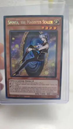 Yugioh! 1x Spenta, the Magistus Sealer BPRO-EN098 Secret Rare 1st Ed NM - Image 1