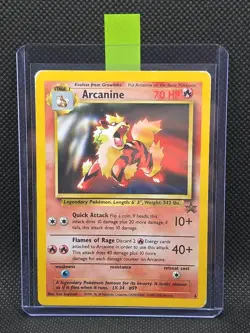 Pokemon Card - Arcanine #6 WOTC Black Star Promo - Non Holo - Damaged - FreePost - Image 1