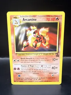 Pokemon Card - Arcanine WoTC Black Star Promo 6 Non Holo F - Image 2