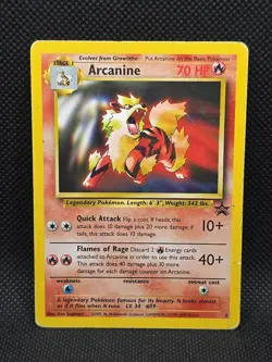 Pokemon Card - Arcanine #6 WOTC Black Star Promo - Non Holo Damaged FreePost - Image 2