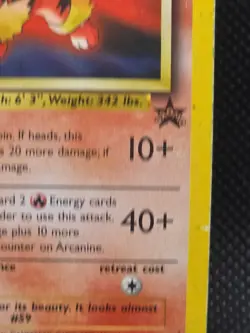 Pokemon Card - Arcanine #6 WOTC Black Star Promo - Non Holo Damaged FreePost - Image 4