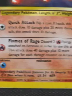 Pokemon Card - Arcanine #6 WOTC Black Star Promo - Non Holo Damaged FreePost - Image 5