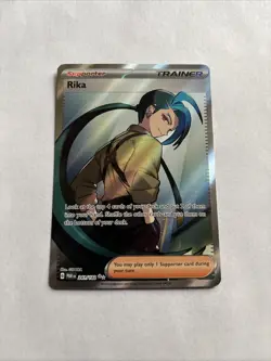 NM Rika 241/182 Trainer Full Art Paradox Rift Holo Rare Pokemon Card English - Image 1