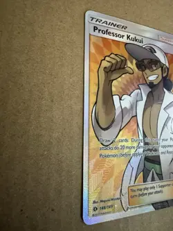 Professor Kukui Full Art Pokemon Card Sun & Moon 148/149 Ultra Rare - Image 2