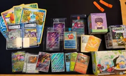 Lot Of Random Pokemon TCG Cards + Items - 2 Slabs, 4 Jumbo Cards, PC Promo, More - Image 1