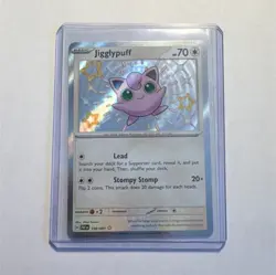 Pokemon Jigglypuff Holo Shiny Rare 198/091 SV: Paldean Fates TCG Card - Image 1