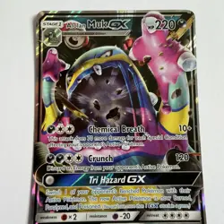 Pokemon TCG Alolan Muk GX 84/147 Burning Shadows 2017 Ultra Rare Holo Card NM - Image 3