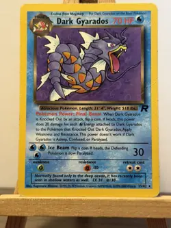 Pokemon TCG Dark Gyarados 25/82 Team Rocket Non Holo WOTC Pokemon Card - Image 1