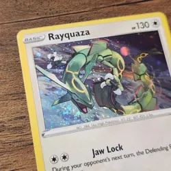 Rayquaza SWSH029 NM Cosmos Holo 2020 Black Star Promo Pokemon Sea & Sky Card - Image 4