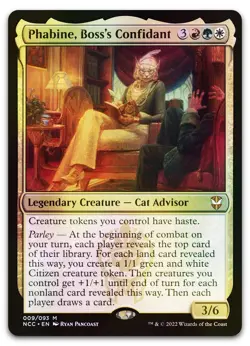 Phabine, Boss's Confidant #9 (Foil) (NM) Streets New Capenna NCC Magic MTG - Image 1