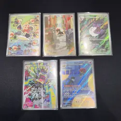 Lot Of 5 Illustration Rare Pokemon Cards - Image 1