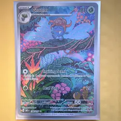 Pokemon Gloom Illustration Rare Full Art 198/197 SV03 Obsidian Flames Holo NM - Image 1