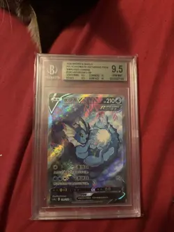 Pokemon TCG Vaporeon V 139/132 SR Alt Art Beckett 9.5 not ace psa 10 - Image 2