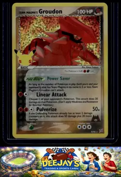 Team Magma's Groudon Holo 9/95 Celebrations: Classic Collection Pokemon - Image 1