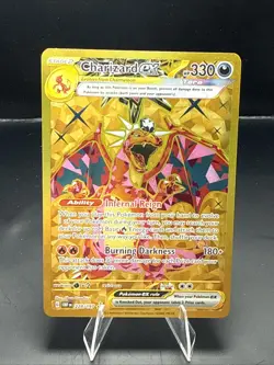 Pokemon TCG Charizard ex Obsidian Flames 228/197 Gold Hyper Rare A - Image 1