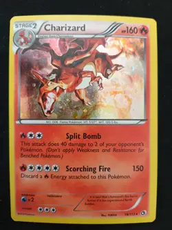 Pokemon TCG - Charizard - 19/113 - Legendary Treasures - MP Cosmos Holo Rare - Image 1