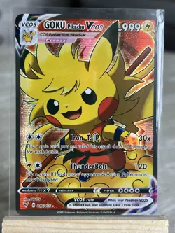 Pokemon Non TCG DBZ Pikachu Goku, Vegeta, Frieza Pikachu Custom Fanart Set - NM - Image 3