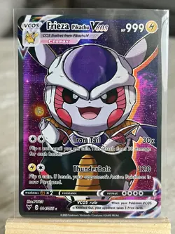 Pokemon Non TCG DBZ Pikachu Goku, Vegeta, Frieza Pikachu Custom Fanart Set - NM - Image 5