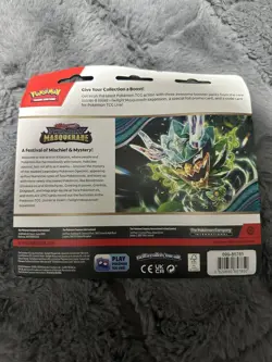 Pokemon TCG - Twilight Masquerade 3 Pack Blister - Revavroom Promo - Sealed - Image 2