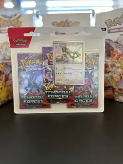 Pokemon TGC Temporal Forces Cyclizar Promo Triple Blister Set Pack Sealed - Image 1