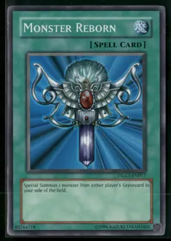 Monster Reborn Super Rare Dark Legends DLG1-EN017 NM - Image 1
