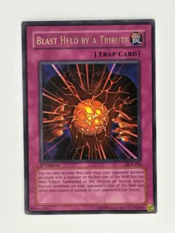 Blast Held by a Tribute DCR-104 Dark Crisis Ultra Rare 1st Edition LP - Image 1