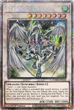 Near Mint Stardust Dragon - DAMA-EN100 - Starlight Rare - 1st Edition - YuGiOh - Image 1
