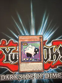 Yu-Gi-Oh Marshmao Yummy 1st Edition Secret Rare Card DOOD-EN024 - Image 1