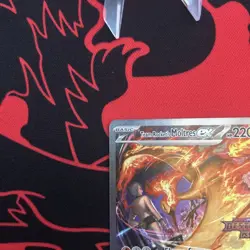 Pokemon Team Rockets Moltres Ex 229/182 Destined Rivals Promo Stamped SIR NM - Image 2