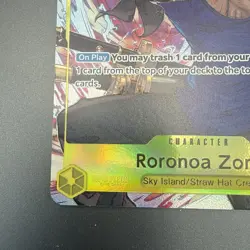 One Piece Card Game Roronoa Zoro SR Alt Art OP15-113 Adventure on KAMI's Island - Image 5