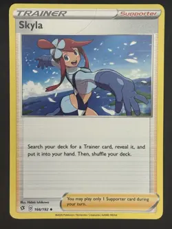 SKYLA TRAINER REBEL CLASH SET POKEMON CARD 166/192 - Image 1