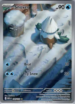 Snover 140/132 ME01: Mega Evolution - Pokemon Card - NM - Image 1
