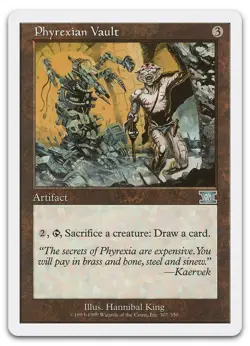 Phyrexian Vault #307 (LP) Classic Sixth Edition 6ED Magic MTG - Image 1