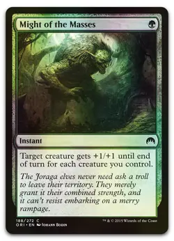 Might of the Masses #188 (Foil) (NM) Magic Origins ORI Magic MTG - Image 1