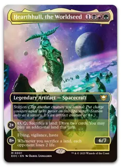 Hearthhull, the Worldseed (Borderless) #1 (Foil) LP Edge of Eternities Magic MTG - Image 1