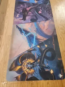 Ultra Pro Kamigawa Neon Dynasty Sky Dragon Compilation 8'Table Playmat for Magic - Image 3